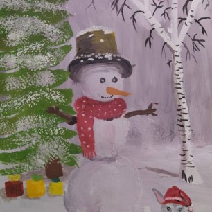 снеговичок-красавчик