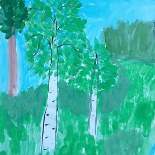 "Березка русская стоит"