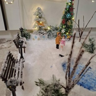 Первый снег в парке