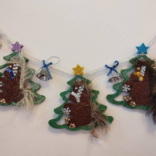 Новогодняя гирлянда "Хоровод вокруг ёлки"