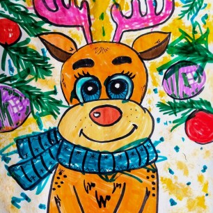 Новогодний лосёнок