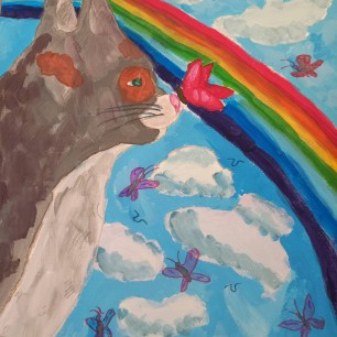 "Кошка на природе"