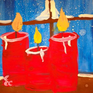 Три свечи в зимнюю ночь