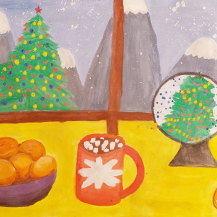 А из нашего окошка, Новый год виден немножко...