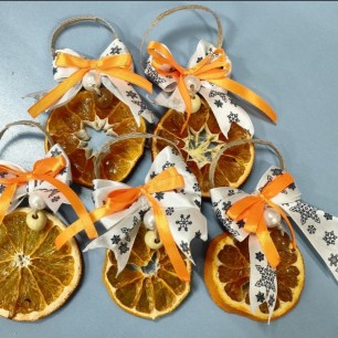 Новогодние игрушки " Мандаринки"