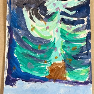 Снежная зимняя сказка