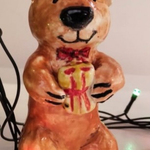 Новогодний Мишка с подарочком