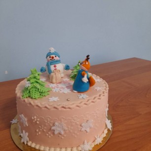 новогодний снеговик