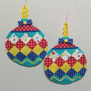 Прихватки "новогодние шары"