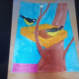 Синички за обедом