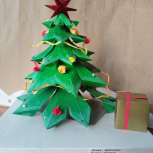 Ёлка- оригами
