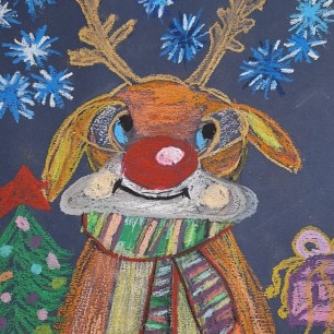 Новогодний олень