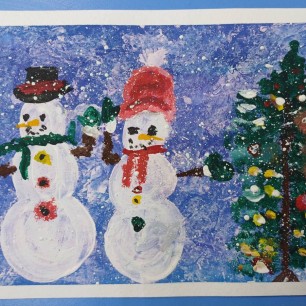 Весёлые снеговики