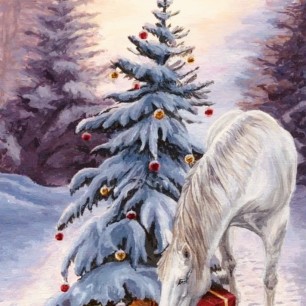 «Белая лошадь в зимнем лесу…»