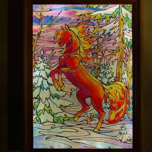 Витражный светильник