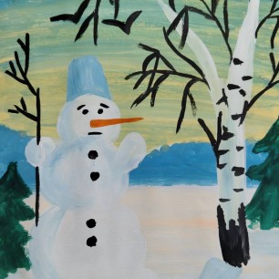 Мой друг - Снеговик!