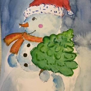 Снеговичок идет ко мне в гости))