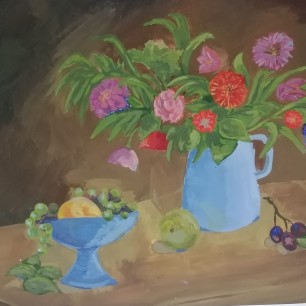 Натюрморт с букетом цветов