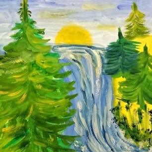 Водопад в Крыму