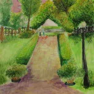 В тени вековых деревьев