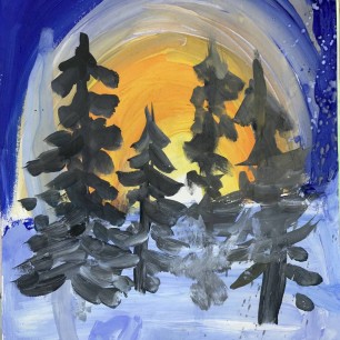 «Зимний закат»