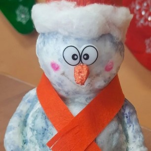 " Снеговик в шарфе"