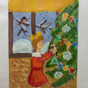 Лошадка- украшает елочку