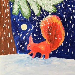 "Пришла зима, рассыпалась снегами."