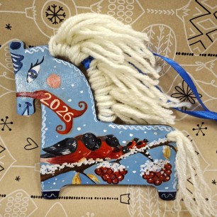 Новогодняя лошадка - ёлочная игрушка
