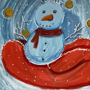 Мой ручной снеговичок