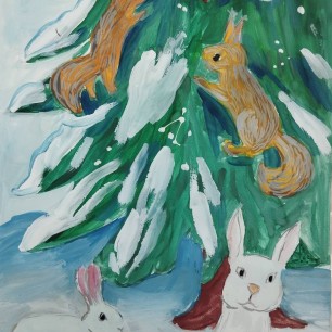 С кем дружит ель в лесу