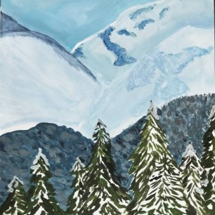 Заснеженные ели