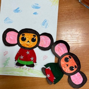 Эскиз новогоднего костюма "Чебурашка"