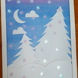 Волшебная зимняя ночь