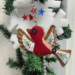 Ёлочная игрушка "Птичка"