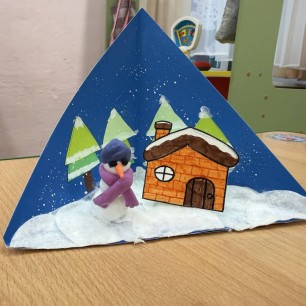 "Избушка в зимнем лесу"