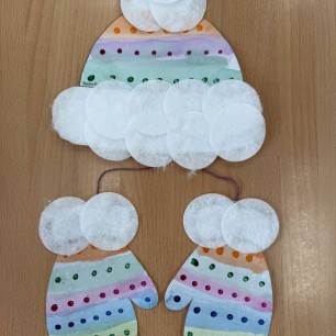 "Шапка с варежками"