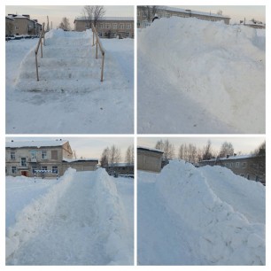 Ледяная горка детям