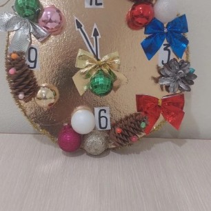 Новогоднее украшение на ёлку - часики