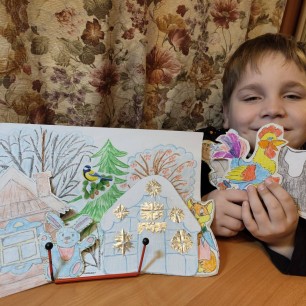 Настольный театр своими руками "Заюшкина избушка".