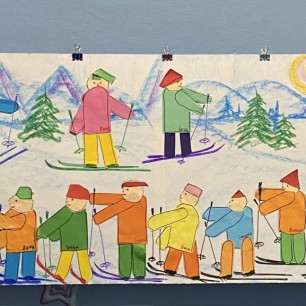 Группа «Звёздочка» на лыжной прогулке