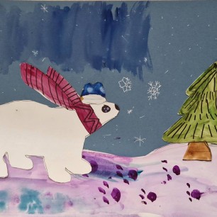 Белый мишка