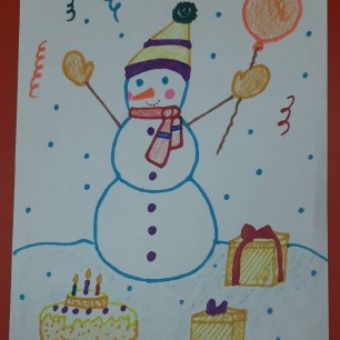 Снеговик-именинник