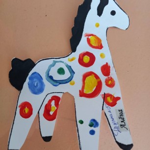 Украшение дамковской лошадки