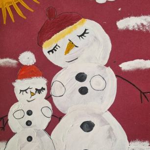 Снежная семья