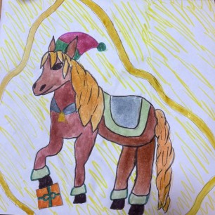 Лошадка с подарком