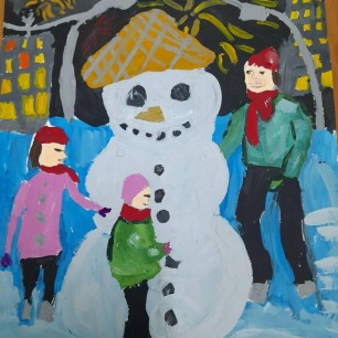 Самый большой снеговик