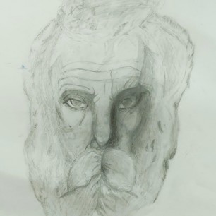 Портрет И.В.Попова. Копия. 1941 г.