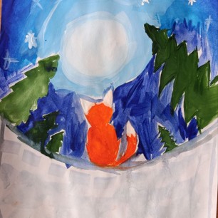 Зимняя сказка для лисички