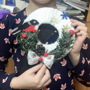 Зимний веночек